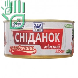 "ОНИСС" Cнiданок м'ясний з яловичини 325г