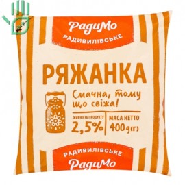 Ряжанка 2.5% РадиМо м/у 400г