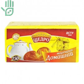 Маргарин 40% столовий Домашній Щедро м/у 250г