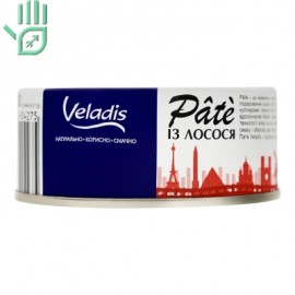 Пате пастеризоване з лосося Pate Veladis з/б 100г Пате пастеризоване з лосося Pate Veladis з/б 100г