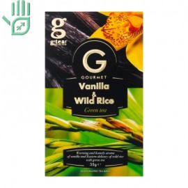 g’tea! GOURMET Ваниль & дикий рис , 20х1,75g в конвертах с ярл.