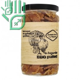Індичка копчена на дубових дровах BBQ Pulled Димне м'ясо від Тараса с/б 200г Індичка копчена на дубових дровах BBQ Pulled Димне м'ясо від Тараса с/б 200г