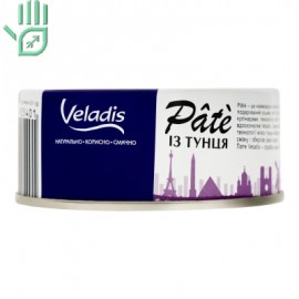 Пате пастеризоване з тунця Pate Veladis з/б 100г Пате пастеризоване з тунця Pate Veladis з/б 100г