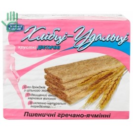 Хлібці пшеничні гречано-ячмінні Хлібці-Удальці м/у 100г Хлібці пшеничні гречано-ячмінні Хлібці-Удальці м/у 100г