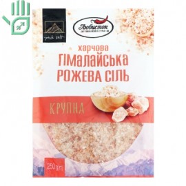 Cіль харчова гімалайська рожева крупна Любисток д/п 250г