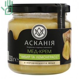 Крем-мед Імбир та лемонграсс Асканія с/б 250г