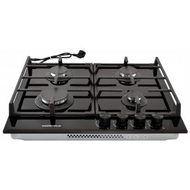 Варочна поверхня GPG 1212 B газ скло 4 конф. чавун (GRUNHELM)