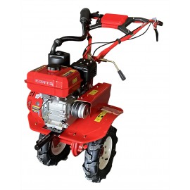 Культиватор FORTE 80-G3 NEW, 7,0 кс, ширина/глибина оброблювання 800/300 мм,ручний старт,3 передачі вперед/1 назад, колеса 4.00-8,червоний, нова форма двигуна, на кермо встановлено ящик для інструментів, повітряний фільтр нового типу