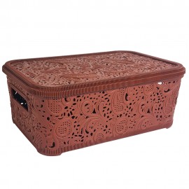 GT-4-7к Контейнер Ажур GUSTO, 4,7 л (200х305х115 мм) з кришкою, в асорт.