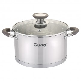 GT-1103-22 Каструля LEVEL GUSTO(з силік.ручками), 22 см, 4,7 л GT-1103-22 Каструля LEVEL GUSTO(з силік.ручками), 22 см, 4,7 л