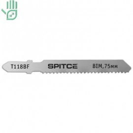 Полотно для е/лобзика, метал, T-хв., BIM, ч/р, 75 мм, 2мм, (T118BF), 5 шт Spitce